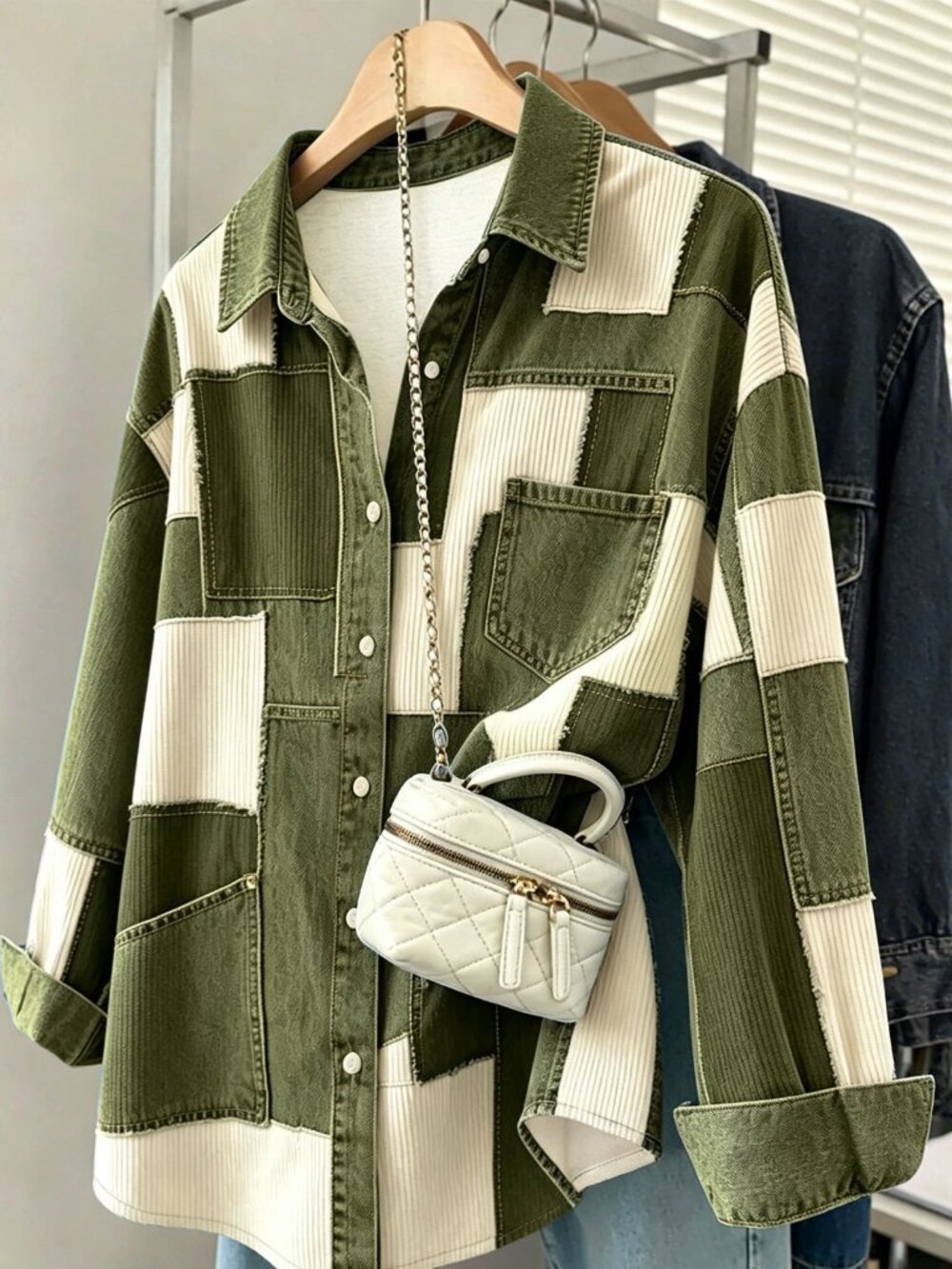 Multicolor Casual Women's Patchwork Print Blouse